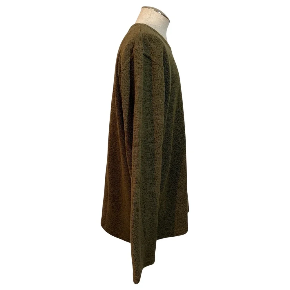 Men's Prana Breathe Sweater Size XL Green Long Sleeve Crewneck Pullover Casual